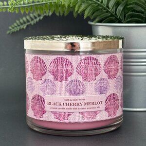 BBW Black Cherry Merlot Bath & Body Works 3 Wick Candle